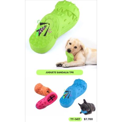 juguete para perro sandalia en tpr