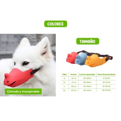 bozal para perro rino