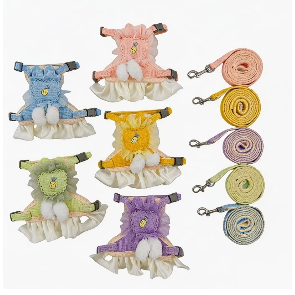 pechera para perros vestido de piña